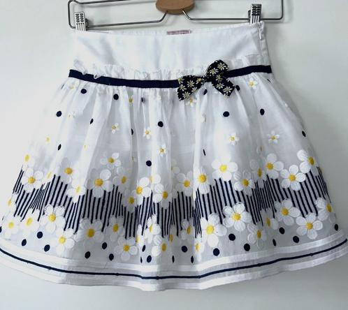 MONNALISA - rokje met madeliefjes - 128, Kinderen en Baby's, Kinderkleding | Maat 128, Zo goed als nieuw, Meisje, Jurk of Rok