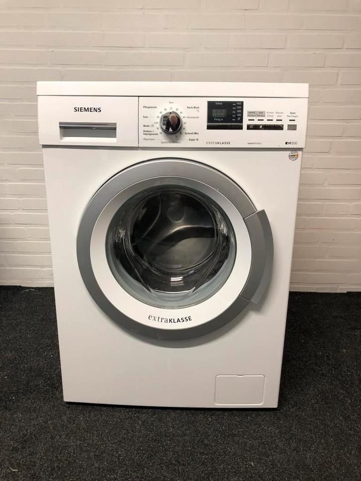 €199 A+++ 7kg wasmachine Siemens iQ590 MET GARANTIE, Witgoed en Apparatuur, Wasmachines, Zo goed als nieuw, Voorlader, 6 tot 8 kg
