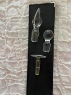 3 Glazen Flessenstoppers, Antiek en Kunst, Antiek | Glas en Kristal, Ophalen of Verzenden