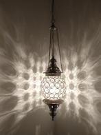 Oosterse hanglamp met kristallen, Nieuw, Ophalen of Verzenden, Glas, Oosters