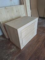 Zwevend badmeubel van terug gedroogd en geschaafd hout, Huis en Inrichting, Kasten | Ladekasten, Ophalen of Verzenden, Nieuw