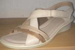 ECCO leren comfort sandalen. Zgan. Maat 39., Ecco, Overige kleuren, Zo goed als nieuw, Sandalen of Muiltjes