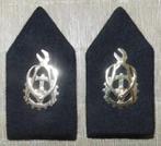 Setje kraagstukken Technische Troepen, Verzamelen, Ophalen of Verzenden, Landmacht, Nederland, Embleem of Badge