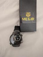 MEGIR ML2003 Dual Time Zones chronograaf sport horloge, Sieraden, Tassen en Uiterlijk, Horloges | Heren, Polshorloge, Nieuw, Kunststof