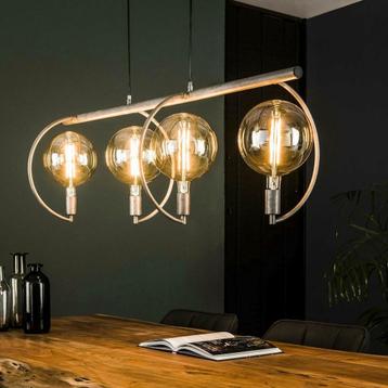 Stoere Industriële Plafondlamp + LED Filamentlampen beschikbaar voor biedingen