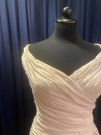 Stijlvolle taft jurk met swarovski steentjes, Kleding | Dames, Ophalen, Zo goed als nieuw, Wit, Trouwjurk