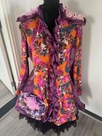 Oranje/paars nieuwe unieke carnavalsjas maat 40 nieuw, Maat 38/40 (M), Carnaval, Nieuw, Ophalen of Verzenden