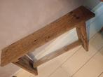 Stoer bankje van oud eiken hout 10 euro, Ophalen of Verzenden, Zo goed als nieuw