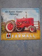 Farmall Metalen Wandplaat - McCormick Tractor, Ophalen of Verzenden, Gebruikt, Overige typen
