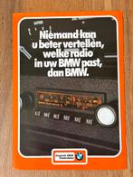BMW autoradio Bavaria S brochure sheet, Verzenden, Zo goed als nieuw, BMW