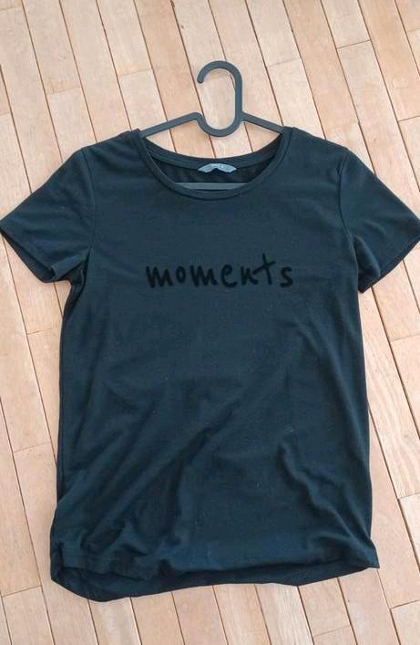 Bijna nieuw zwart t shirt maat s, Kleding | Dames, T-shirts, Zo goed als nieuw, Zwart, Korte mouw, Ophalen of Verzenden