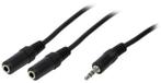 LogiLink audiokabel, jack stekker - 2x jack aansluiting, Ophalen of Verzenden, Minder dan 2 meter, Eiberstraat 9 te Dokkum, Overige kabels