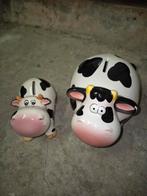 2 Koevormige Spaarpotten, Ophalen, Zo goed als nieuw