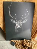 Nieuw canvas Schilderij - Hert 70 x 50, Ophalen, Nieuw, Schilderij, Minder dan 50 cm