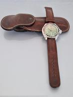 Vostok (Boctok) horloge USSR marine + leder etui, Sieraden, Tassen en Uiterlijk, Horloges | Heren, Overige merken, Staal, Verzenden