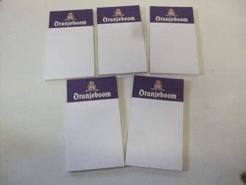Oranjeboom notepads / notitieboekje (nr.1) 5 stuks beschikbaar voor biedingen