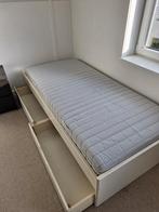 1 persoons bed, Huis en Inrichting, Slaapkamer | Bedden, Ophalen, 90 cm, Eenpersoons, Wit