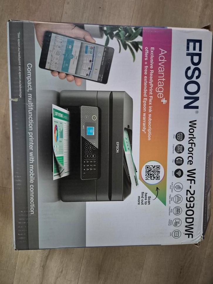 Epson WorkForce WF-2930DWF All-in-One Printer - Nieuw!, Computers en Software, Printers, Nieuw, All-in-one, Inkjetprinter, Faxen