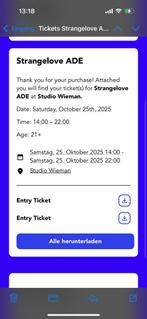 2x Job Jobse Strangelove ADE 25.10.25, Twee personen