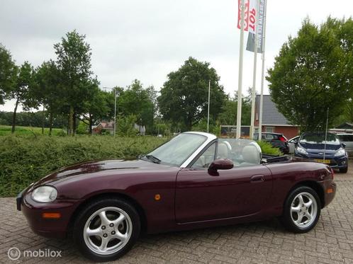 Mazda MX-5 1.6i Cabriolet|BJ,2000|Leder|Stoelverwarming|Mooi, Auto's, Mazda, Bedrijf, Te koop, MX-5, Airbags, Alarm, Centrale vergrendeling