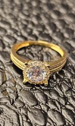 Prachtige 14k dames gouden ring