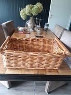 Mooie grote rieten mand h 22 b 56 zk 33 cm, Ophalen, Zo goed als nieuw, Rond, Riet
