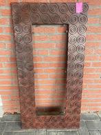 Metalen frame spiegel, Huis en Inrichting, Woonaccessoires | Spiegels, Ophalen, Zo goed als nieuw, Rechthoekig