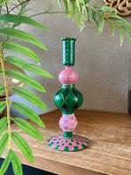 Handbeschilderde Kandelaar Happy ByJ&S Nieuw, Overige materialen, Overige kleuren, Nieuw, Ophalen of Verzenden