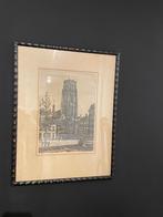 Pentekening Laurenskerk Rotterdam in lijst, Ophalen