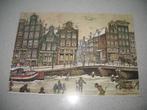 Anton Pieck Grotere Prent Damrak Amsterdam Vintage, Verzamelen, Ophalen of Verzenden