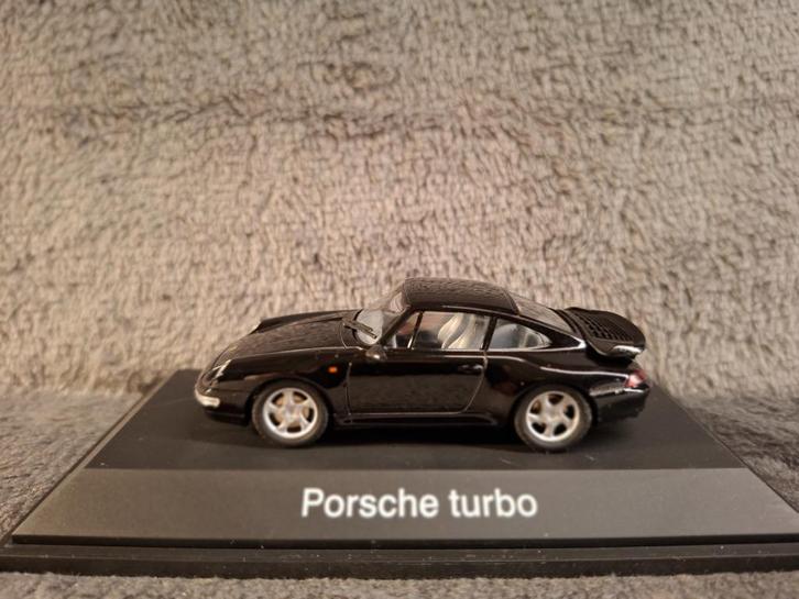 Porsche 911 Turbo 1:43 - 1995 - Black, Hobby en Vrije tijd, Modelauto's | 1:43, Nieuw, Auto, Schuco, Ophalen of Verzenden