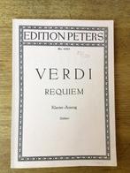 Verdi, Requiem, edition Peters, Ophalen of Verzenden, Artiest of Componist, Klassiek, Piano