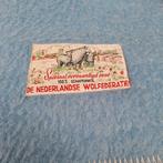 Vintage wollen deken blauw/lichtblauw 180x220cm, Ophalen of Verzenden, Gebruikt