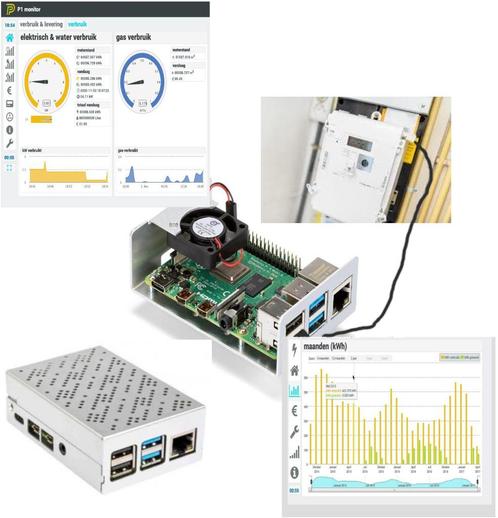 Slimme EnergieMeter Uitlees PI4 Set, Computers en Software, Moederborden, Nieuw, Overige typen, DDR4, Verzenden