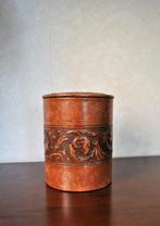 Oude tabakspot Pot Tabak leer 13 cm, Verzamelen, Ophalen of Verzenden