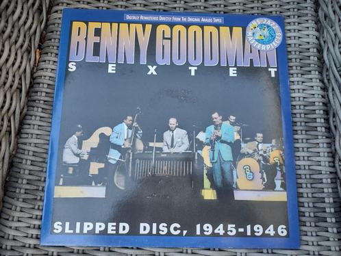 LP - Benny Goodman Sextet - Slipped Disc, 1945 - 1946, Cd's en Dvd's, Vinyl | Jazz en Blues, Zo goed als nieuw, Jazz, 1940 tot 1960