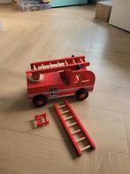 Houten Brandweerauto Speelgoed, Ophalen of Verzenden, Zo goed als nieuw, Duw- of Trekspeelgoed