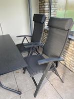 Tuinset met 4 stoelen - Zo goed als nieuw, Ophalen, 4 zitplaatsen, Eettafel, Aluminium