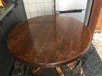 MASSIEF RONDE EIKEN EETHOEK, Huis en Inrichting, Ophalen, Gebruikt, Vier personen, 100 tot 150 cm
