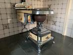 Platte buis kachel, Huis en Inrichting, Kachels, Ophalen, Zo goed als nieuw, Vrijstaand, Plattebuiskachel