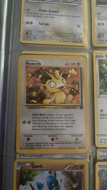 1st edition 1995 Meowth beschikbaar voor biedingen