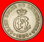 Ⰶ BELGIUM: LUXEMBOURG 10 CENTIMES 1924 DEFORMED STARS!, Verzenden, Overige landen, Losse munt