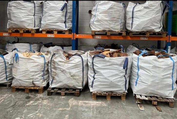 Haardhout Azobe bigbag, Tuin en Terras, Haardhout, Blokken, Overige houtsoorten, Ophalen of Verzenden