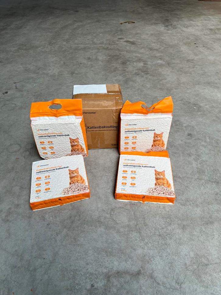 Automatische kattenbakgrind- Klontvormend - 100% Natuurlijk, Dieren en Toebehoren, Kattenbakken, Nieuw, Zelfreinigend, Ophalen of Verzenden