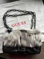 Guess schouder tas zwart,”bont” Nieuw, Sieraden, Tassen en Uiterlijk, Tassen | Damestassen, Nieuw, Ophalen of Verzenden, Schoudertasje