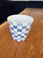 Blauw- wit geruite mok / beker Blokker nieuw 300ml, Ophalen of Verzenden, Nieuw, Overige stijlen, Kop(pen) en/of Schotel(s)