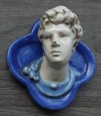 Om 1850 - 1895 Cantagalli Muurbeeld Buste Jongeling Vierpas, Antiek en Kunst, Ophalen of Verzenden