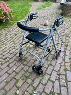 Zwart/grijze rollator met zitmogelijkheid., Diversen, Rollators, Ophalen, Opvouwbaar, Gebruikt