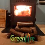 Bio Houtbriketten – per doos, Tuin en Terras, Haardhout, Minder dan 3 m³, Verzenden, Overige houtsoorten, Blokken