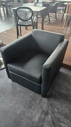 Fauteuil Wyler Leatherlook zwart *opruiming*, Huis en Inrichting, Fauteuils, Ophalen, Overige materialen, Minder dan 75 cm, Zo goed als nieuw